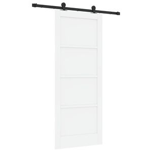 vidaXL Porta Deslizante ORKDAL 83 x 202 cm Madeira de Pinho Maci&ccedil;a