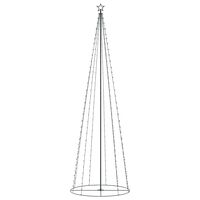 vidaXL Árvore de Natal em cone 330 luzes LED multicor 100x300cm