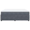 vidaXL Cama com molas/colchão 200x200 cm veludo cinzento-escuro