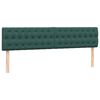 vidaXL Cama com molas colch&atilde;o 200x210 cm veludo verde-escuro