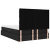 vidaXL Cama com arruma&ccedil;&atilde;o e colch&atilde;o Preto 140 x 190 cm Poli&eacute;ster