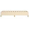 vidaXL Estrutura de cama sem colch&atilde;o 100x200 cm tecido cor creme