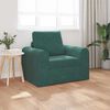 vidaXL Sofá-Cama Verde Escuro 98 x 71 x 83 cm Veludo