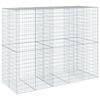 vidaXL Cesto gabi&atilde;o com cobertura 250x100x200 cm ferro galvanizado