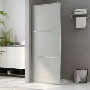 vidaXL Divis&oacute;ria de chuveiro 80x195 cm vidro fosco ESG