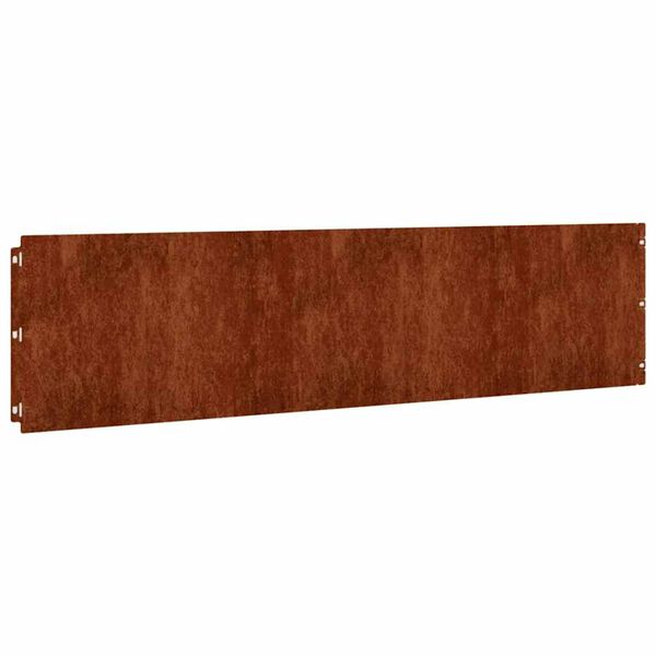 vidaXL Bordas de relvado 10 pcs 25x103 cm a&ccedil;o corten flex&iacute;vel