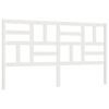 vidaXL Cabeceira de cama 206x4x104 cm pinho maci&ccedil;o branco