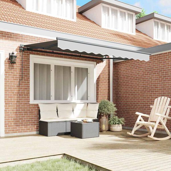 vidaXL Estrutura de Toldo Antracite 3 x 2 m Metal