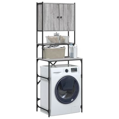 vidaXL Armário máquina de lavar 68x48,5x194 cm sonoma cinzento