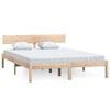 vidaXL Estrutura de cama sem colch&atilde;o 120x200 cm madeira maci&ccedil;a