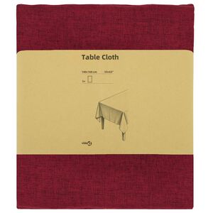 vidaXL Toalha de Mesa 5 unid. Retangular Vinho Vermelho 140 x 160 cm