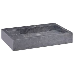 vidaXL Lavat&oacute;rio 58x39x10 cm m&aacute;rmore preto