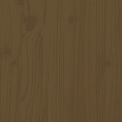 vidaXL Aparador 230x35x80 cm madeira de pinho maciça castanho-mel