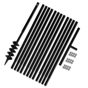 Broca de solo manual 100 mm com tubo de prolongamento 13 m a&ccedil;o