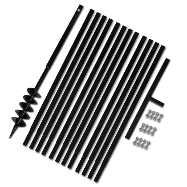 Broca de solo manual 100 mm com tubo de prolongamento 13 m a&ccedil;o