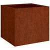 vidaXL Vasos/floreiras 2 pcs 42x40x39 cm a&ccedil;o corten