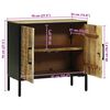 vidaXL Buffet Castanho 70 x 35 x 70 cm Madeira de mangueira maciça