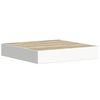 vidaXL Prateleira parede suspensa 23x23,5x3,8 cm MDF carvalho e branco