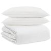 vidaXL Conjunto de Edredom com travesseiro 3 pcs Branco Pena de ganso