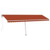 vidaXL Toldo el&eacute;trico com LED e sensor 6 x 3 m