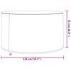 vidaXL Capa para mobili&aacute;rio de jardim &Oslash; 128x71 cm 420D oxford preto