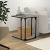 vidaXL Mesa de apoio 50x35x52 cm derivados de madeira cinzento sonoma