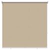 vidaXL Cortina de rolo com prote&ccedil;&atilde;o UV Bege 120 x 140 cm Poli&eacute;ster