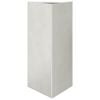 vidaXL Vaso/floreira de jardim triangular 40x34,5x75 cm a&ccedil;o inoxid&aacute;vel