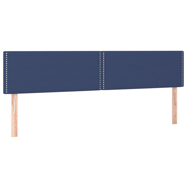 vidaXL Cabeceiras azul 160x5x78/88 cm tecido
