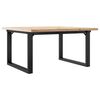 vidaXL Mesa de centro estrutura em O 80x80x45,5 cm pinho/a&ccedil;o