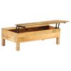 vidaXL Mesa de centro madeira de mangueira maci&ccedil;a 110x55x35 cm