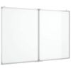 vidaXL Quadro branco magn&eacute;tico dobr&aacute;vel 100x80x1,7 cm alum&iacute;nio