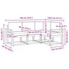 vidaXL Conjunto de Sof&aacute;s para Exterior 4 pcs Cinza Natural e Claro