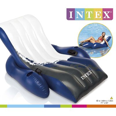 Intex Espreguiçadeira flutuante reclinável 180 x 135 cm 58868EU