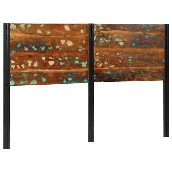vidaXL Cabeceira de cama 160 cm madeira recuperada maci&ccedil;a/ferro