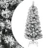 vidaXL &Aacute;rvore de Natal artificial articulada c/ flocos de neve 120 cm