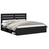 vidaXL Estrutura da Cama Preto 200 x 200 cm Madeira de Pinheiro S&oacute;lida