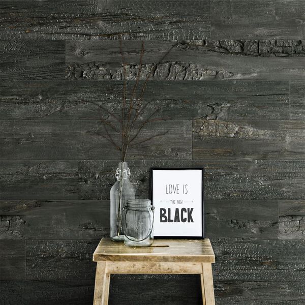 Grosfillex Ladrilhos parede Accent 9pcs 15,4x120cm cinza kilimandjaro