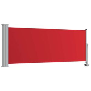 vidaXL Toldo lateral retr&aacute;til para p&aacute;tio 100x300 cm vermelho