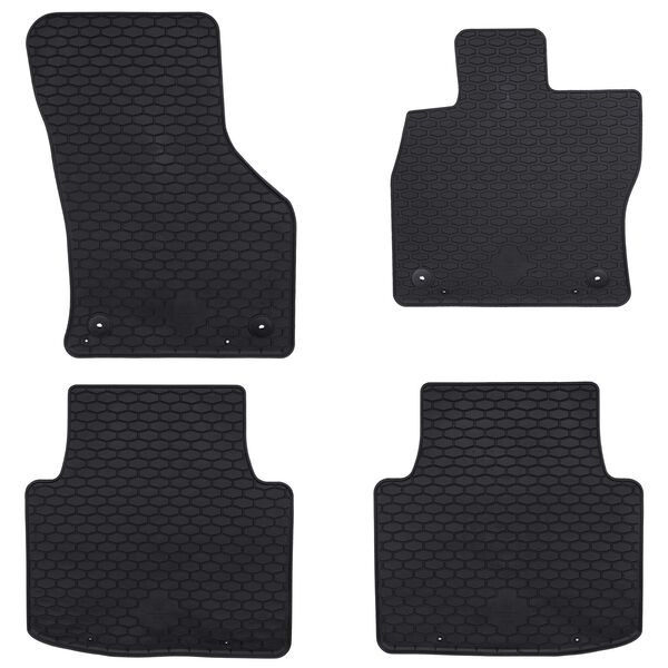 vidaXL Tapete de carro 4 pcs Preto &Scaron;koda SUPERB III / iV TPE