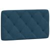 vidaXL Almofad&atilde;o de cabeceira 90 cm veludo azul