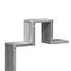 vidaXL Estante parede 104,5x10x43 cm derivados madeira cinzento sonoma