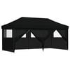 vidaXL Tenda de Festa 292 x 580 x 315 cm Preto Tecido Oxford