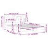 vidaXL Estrutura de cama Viana sem colch&atilde;o 120x200cm couro artificial castanho