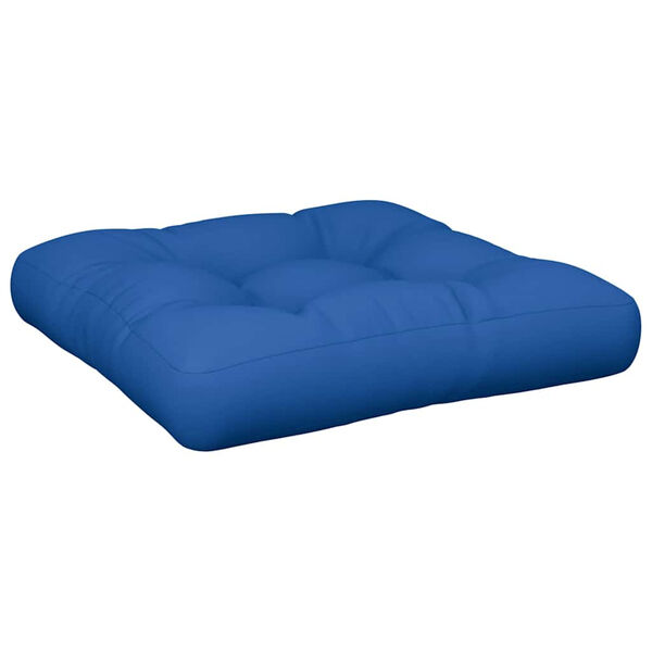 vidaXL Almofad&atilde;o para paletes 58x58x10 cm tecido azul