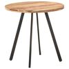 vidaXL Mesa de jantar 80 cm madeira de ac&aacute;cia maci&ccedil;a