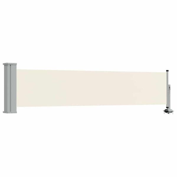 vidaXL Toldo lateral retr&aacute;til para p&aacute;tio 60x300 cm creme