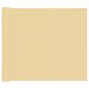 vidaXL Tela de Varanda 100 x 400 cm Tecido Oxford Retangular Areia