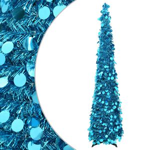 vidaXL &Aacute;rvore de Natal pop-up 120 cm PET Azul