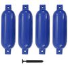 vidaXL Para-choques para barco 4 pcs 51x14 cm PVC azul